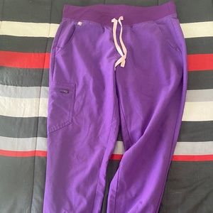 Figs Ultra Violet medium tall Zamora joggers